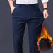 Men's Clothing Men's Straight Suit Trousers Men's Business Men's Trousers Black Slim Men's Formal Casual Trousers_viptrois.com