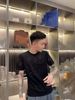 Fashionable And Trendy Men's T-shirt, Short-sleeved, Starry Sky, Diamond-encrusted, Fitted, Round-neck, Half-sleeved Base Shirt_viptrois.com