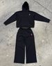 Men's Clothing Sweatshirt Plus Velvet Thickened Fleece-Lined Hooded Sweatshirt Set - Thick Warm Pullover Hoodie & Joggers For Casual Winter Wear_viptrois.com