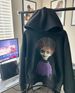 Men's Retro Zip-Up Hoodie With Gothic Letter & Star Print – Stylish Streetwear Pullover For Casual Outfits_viptrois.com