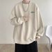 Pure Jacquard American Heavyweight Sweatshirt For Men, Autumn And Winter, Fleece Lined, Thickened, 2023 New Trendy Brand,_viptrois.com