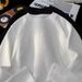 Men's Oversized Textured Long Sleeve T-Shirt – Drop Shoulder Crewneck Layering Tee (White/Black, M-3XL)_viptrois.com