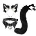 Fox ears and tail hair Halloween costume_viptrois.com