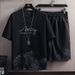 Men's Clothing Men's Summer Clothing New Trendy Youth Shorts Sports Suit With Korean Trendy Student Short Sleeved T Shirt_viptrois.com