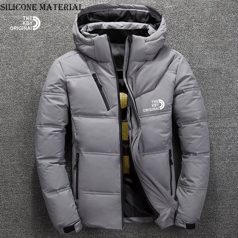 Men's Clothing Winter Men's Short Slim Casual Thick Warm Sports Print Hooded Cold Proof Clothing Men's Jacket_viptrois.com