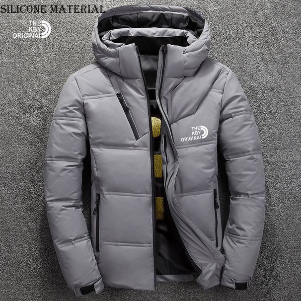 Men's Clothing Winter Men's Short Slim Casual Thick Warm Sports Print Hooded Cold Proof Clothing Men's Jacket_viptrois.com