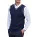 Men's Clothing Men's Waistcoat Knitted Vest Sleeveless Casual Large Size Men's Clothing Foreign Trade Style V Neck Thickened Vest Bottoming Shirt_viptrois.com
