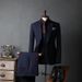 Men's Clothing Slim Fit Stripe Suit Set Formal Wedding Business Office Blazer & Pants, Groom & Groomsmen Attire (Jacket + Vest + Pants Options)_viptrois.com