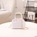 Women's Shell Crossbody Bag - Ladies Shoulder Bag With Chain Strap & Zipper Closure_viptrois.com