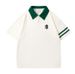 Men's Clothing Spring And Summer New Fashion Casual Cotton Polo Short Sleeved Men And Women's Loose Top Lapel_viptrois.com