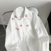 Men's Clothing Lip Print Shirt Men's Long Sleeve Spring And Autumn Brand Loose Jacket Design Sense Printing Couple Men And Women Casual Shirt_viptrois.com