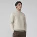 Men's Slim Fit High Neck Sweater - Warm Winter Knit Pullover With Breathable Stretch Fabric, Classic Ribbed Hem_viptrois.com