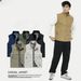 Men's Lightweight Windproof Vest Jacket - Breathable Workwear Sleeveless Zip-Up With Utility Pockets (Black/Khaki/Navy/Cream/Olive Green)_viptrois.com