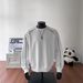 Rivets Deconstruction Crew Neck Sweater Men's Autumn And Winter Trendy Clothes High-end Sense Ruffian Handsome Loose Heavy Coat_viptrois.com