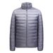 Men's Lightweight Short Down Jacket With 90% White Duck Down, Slim Fit Windproof Coat For Urban & Casual Wear_viptrois.com