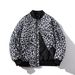 Men's Clothing Fashion Leopard Print Jacket Men Autumn And Winter New Style Quilted Thickened Trendy Jacket Couple Warm Baseball Jacket Women_viptrois.com