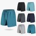 Men's Quick-Dry Elastic Shorts - Lightweight Breathable Casual Sports Beach Pants With Drawstring Waist, Loose Fit (Sizes M-6XL, Black/Blue/Gray)_viptrois.com