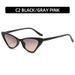 New Cat Eye Sunglasses For Women And Men, Korean Style Trendy Small Frame Glasses_viptrois.com