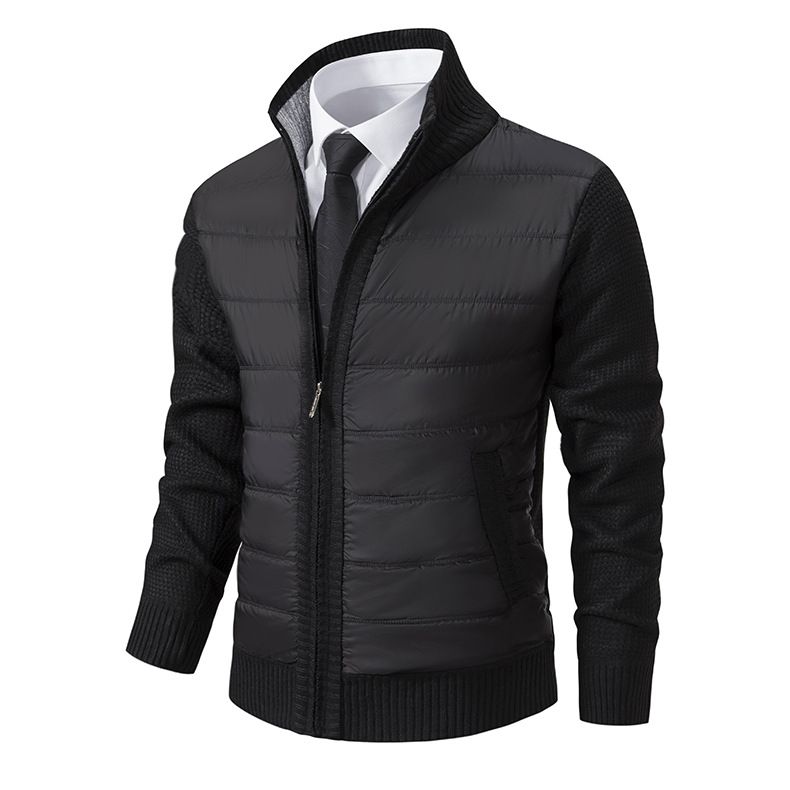 Men's Clothing Autumn And Winter New Men's Cardigan Sweater Foreign Trade Sweater Jacket Plus Velvet Thickened Men's Jacket_viptrois.com