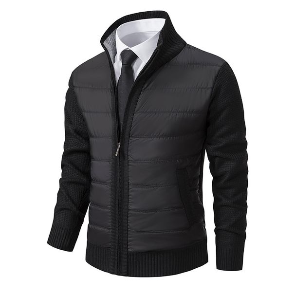 Men's Clothing Autumn And Winter New Men's Cardigan Sweater Foreign Trade Sweater Jacket Plus Velvet Thickened Men's Jacket_viptrois.com