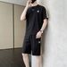 Men's Clothing Ice Silk Breathable Short Sleeved T Shirt Loose Quick Drying Shorts Handsome Casual Sports Suit_viptrois.com