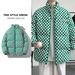 Men’s Winter Padded Jacket – Lightweight Quilted Coat With Stand Collar & Zip Pockets (M-5XL, Black/Green)_viptrois.com