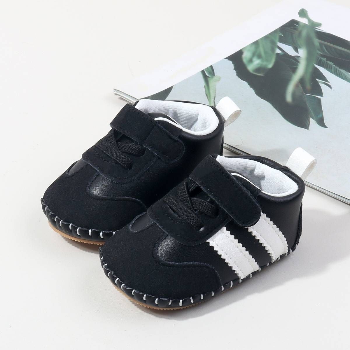Baby's First Walkers – Soft-Soled Non-Slip Shoes For Boys & Girls (0-18 Months, 11-13cm) – Hand-Stitched PU Leather_viptrois.com