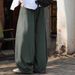 Relaxed-Fit Linen Pants For Men – Oversized Straight-Leg Trousers With Drawstring Waist (Army Green/Beige/Black/Charcoal)_viptrois.com