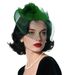 Popular Feather Headdresses, Horse Racing Festival Cocktail Party Stage Performance Cheongsam Hair Accessories, Yangko Square Dance Headpieces_viptrois.com
