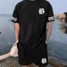 Men's Clothing Shorts Short Sleeved T Shirt Casual Sportswear Los Angeles Letter T Shirt Suit_viptrois.com