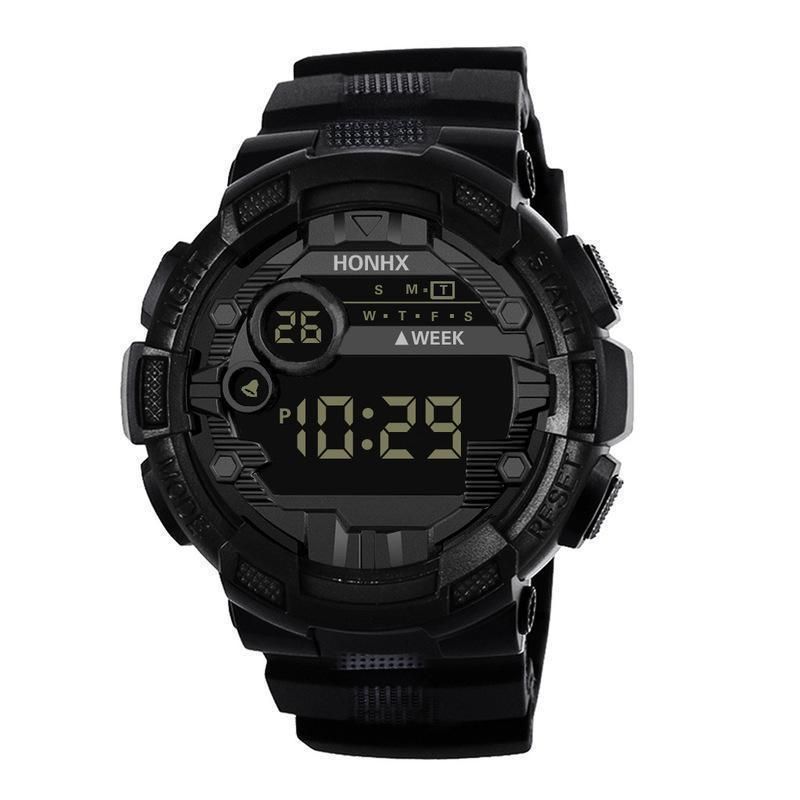 HONHX Men's Sports Waterproof Multifunction LED Electronic Watch_viptrois.com