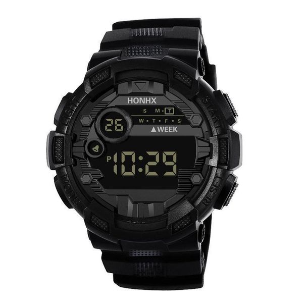 HONHX Men's Sports Waterproof Multifunction LED Electronic Watch_viptrois.com