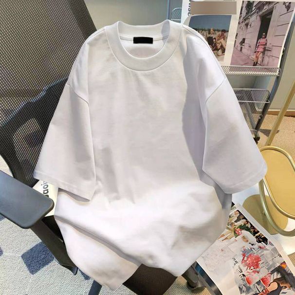 Men's Oversized Cotton T-Shirt - Streetwear Graphic Tee With Breathable Fabric, Unisex Casual Top For Summer & Spring_viptrois.com