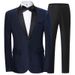 Men's Clothing Wedding Dress Business Casual Handsome Plaid Suit_viptrois.com