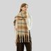 Premium Winter Scarf For Women - Soft Mohair Blend, Classic Plaid Design, Extra Long & Warm Unisex Wrap For Men & Women_viptrois.com