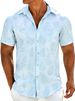 Men's Hawaiian Short Sleeve Button-Down Shirt Casual Summer Beach Tropical Clothing_viptrois.com