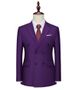 Men's Clothing Business Casual Suit Double Breasted Suit Two Piece Suit Solid Color Slim Fit Daily Banquet Dress Top_viptrois.com