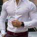 Men's Clothing Long Sleeved Business Formal Slim Stretch Shirt_viptrois.com