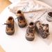 Girls' Sneakers With Fleece 2025 Winter New Fashion Leopard Print Sports Boys' Toddler Cotton Baby Warm Shoes_viptrois.com