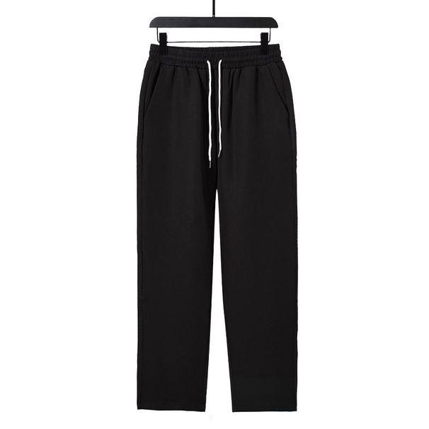 Men's Casual Jogger Pants With Drawstring Waist, Side Pockets & Embroidery Detail - Soft & Comfortable Polyester Trousers For Everyday Wear_viptrois.com