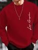 Men's Loose Casual And Fashionable Loss Angels Letter Print Round Neck Long Sleeved Sweatshirt Suitable For Autumn And Winter Wear_viptrois.com