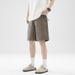 XXBRO Men's Cleanfit White Denim Shorts – Vintage High Street Straight-Leg Cotton 5-Pocket Bermuda (S-3XL, Non-Stretch, Summer Essential)_viptrois.com