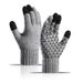 Men's gloves Winter fleece reinforced alpaca knit yarn cycling touch screen gloves_viptrois.com