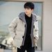 Large Size Fake Two Cotton Clothes Men's Loose Casual Thickened Fleece_viptrois.com