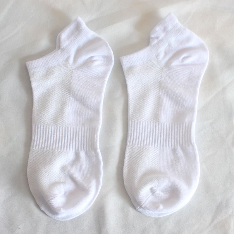 Men's socks large size sports socks lifting ear mesh boat Socks spot wholesale student running socks solid color socks men_viptrois.com
