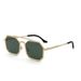 New Steampunk Sunglasses For Men And Women Polygonal Large Frame Metal Sunglasses End Texture_viptrois.com