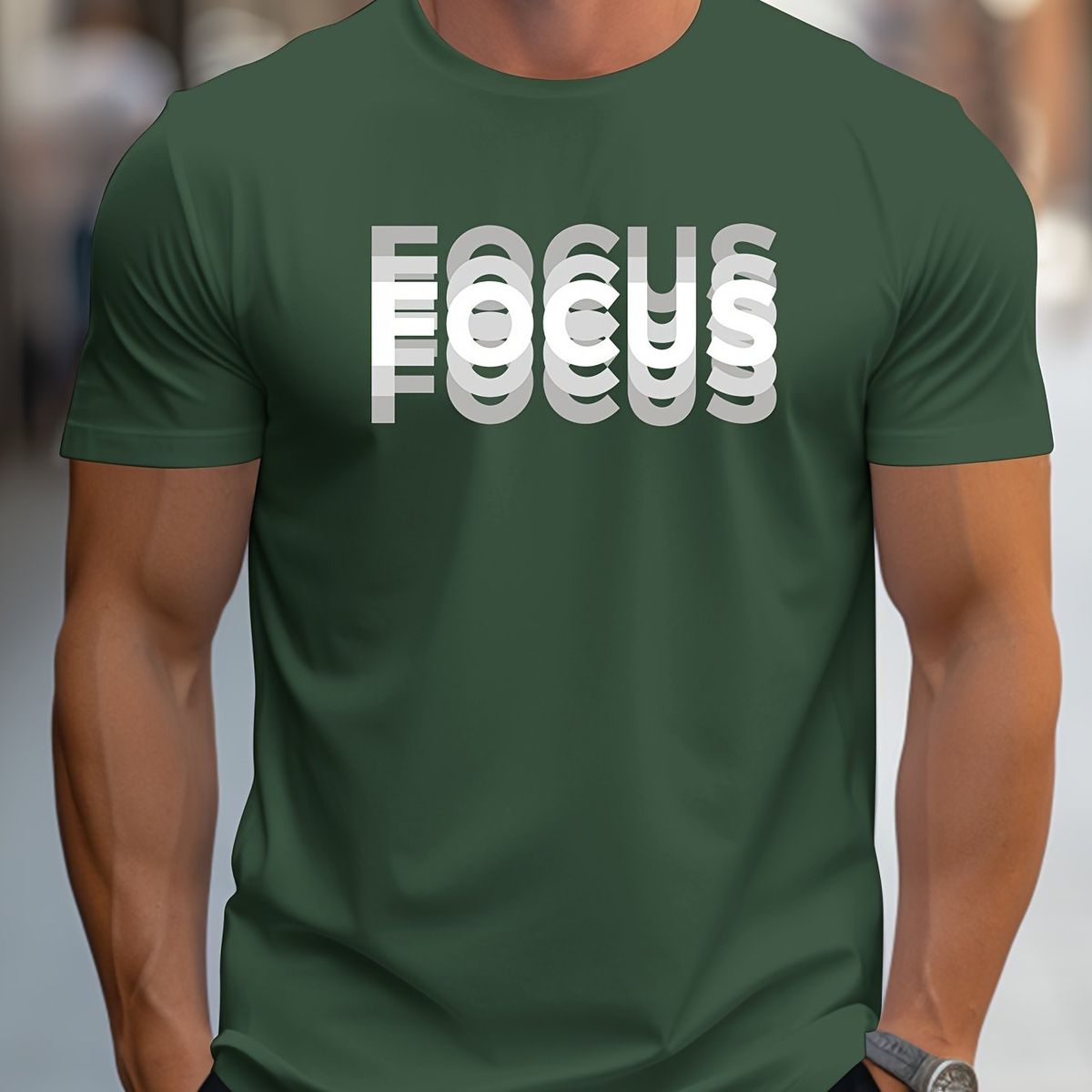Men's Fashion Short-sleeved T-shirts Summer Slim-fit Pure Cotton Printed T-shirts Trendy Casual Versatile Tops_viptrois.com