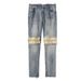 2027 Fashion European-USA High Street Hip-Hop Vintage Jeans Men Mid Waist Broken Hole Leg Zipper Straight Type Washed Denim Pants S-3XL_viptrois.com