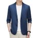 Men's Clothing Lashibert Nylon Spandex Elastic Unlined Hemming Sunscreen Suit Men's Spring And Summer Thin Single Layer Non Iron Suit_viptrois.com