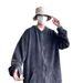 Washed And Worn Hoodie, Men's High Street Cardigan Jacket, Trendy Brand Loose Hooded Top_viptrois.com